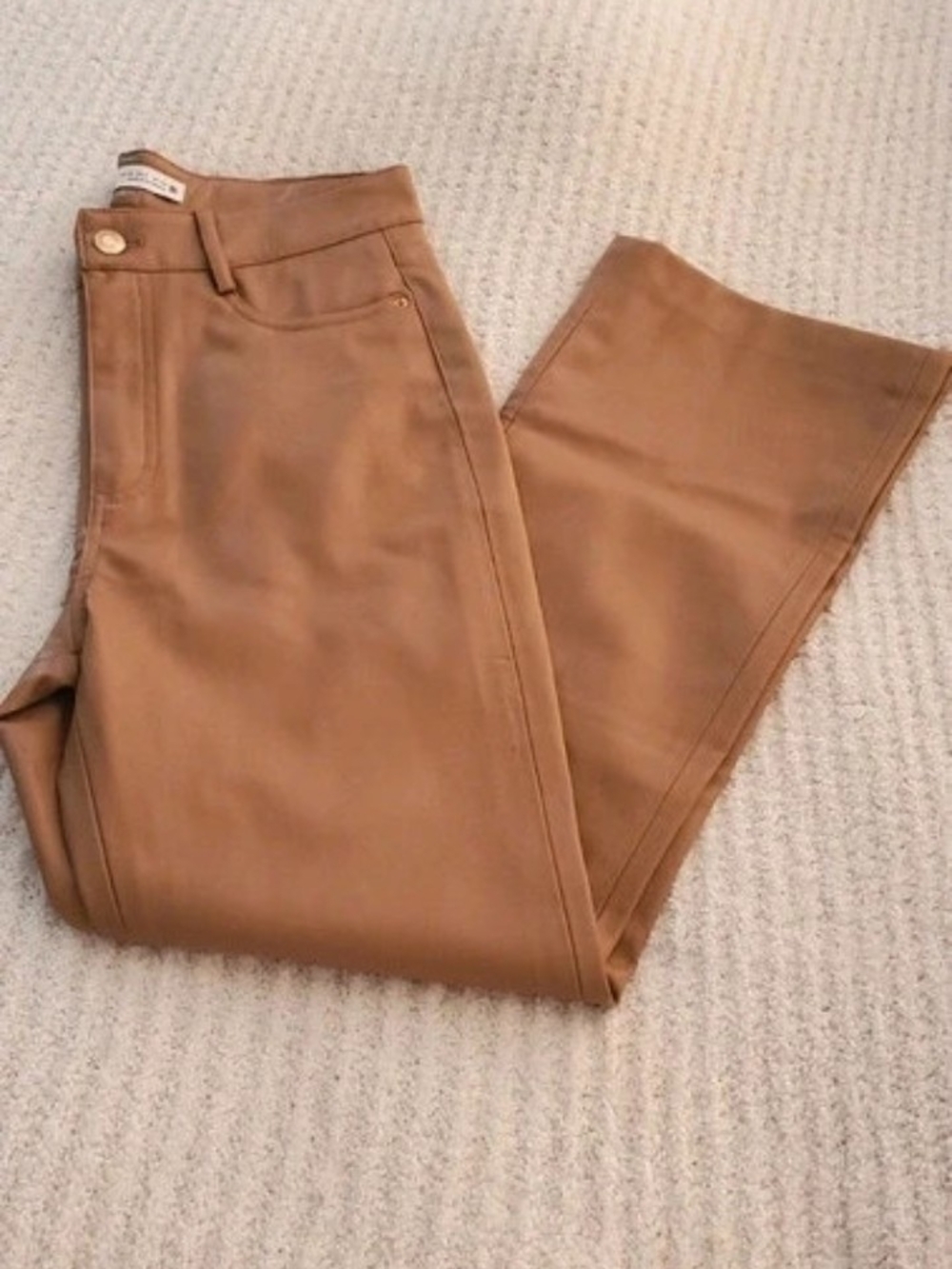 Zara Wide-Leg Jeans in Camel Brown